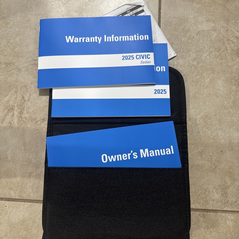 2025 Honda Civic Sedan Owners Manual With Case OEM - Picture 4 of 5